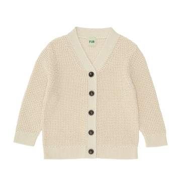 V-neck Cardigan - ecru - FUB